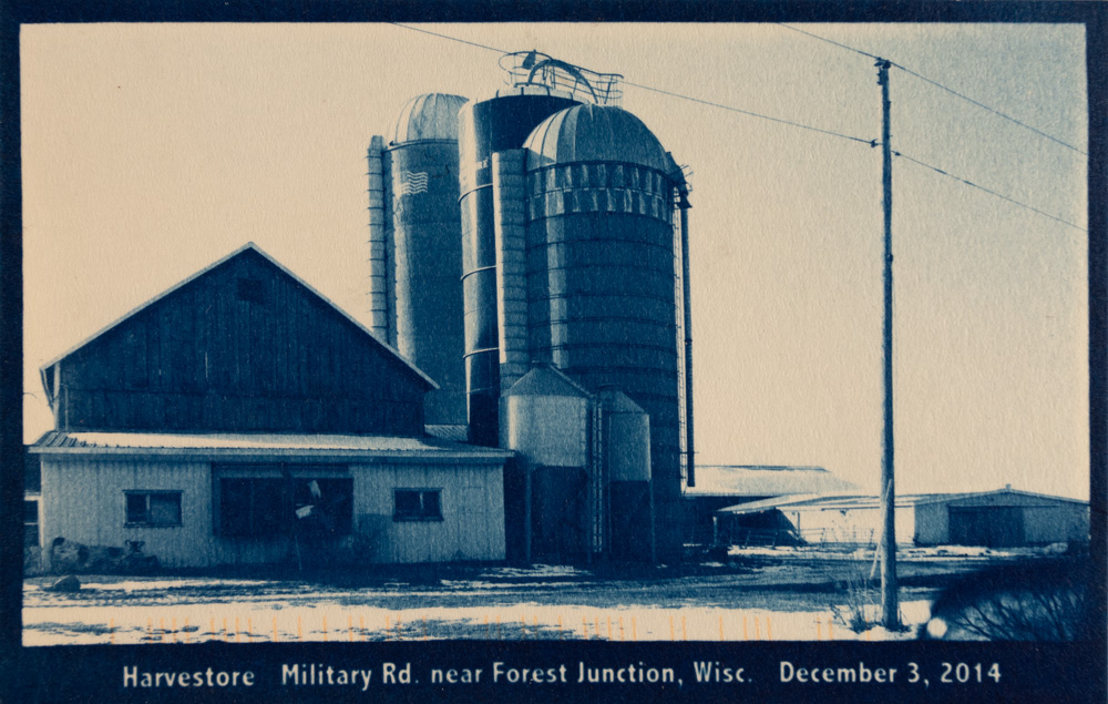 Harvestore Military Rd near Forest Junction, Wisc. December 3, 2014, from the 